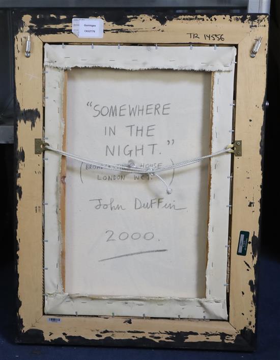 § John Duffin (1965-) Some Where In The Night (Broadcasting House, London WC1) 22 x 15in.